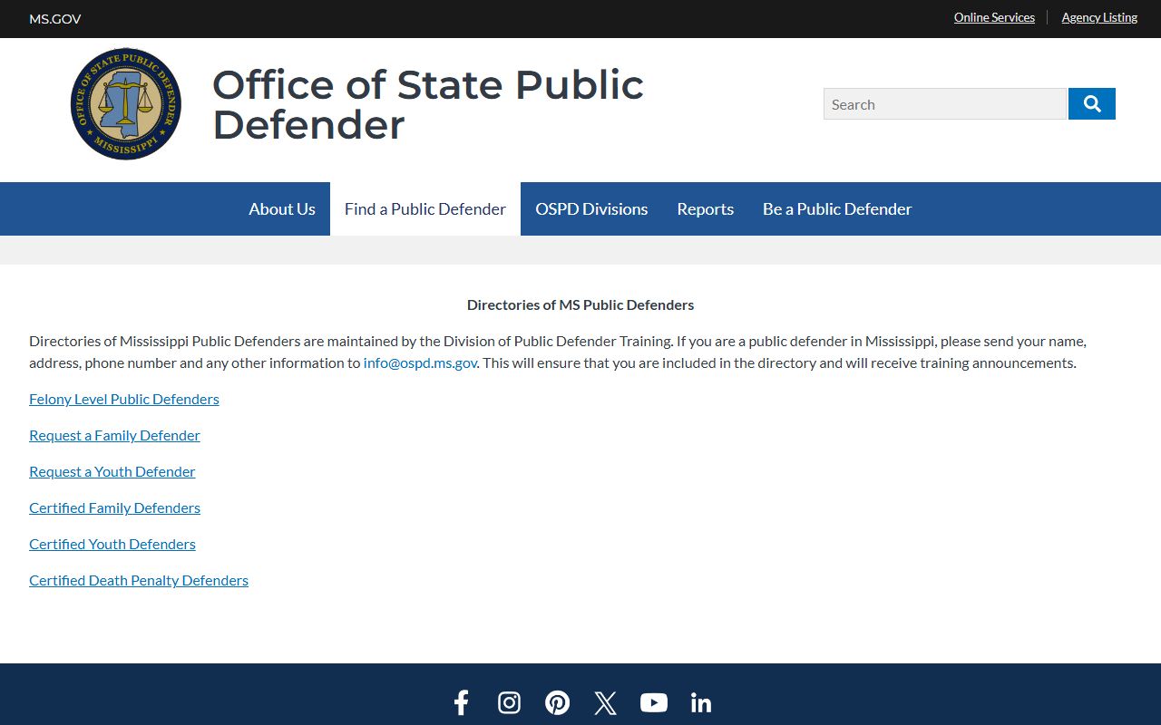 Attala County criminal court records and the find a public defender directory