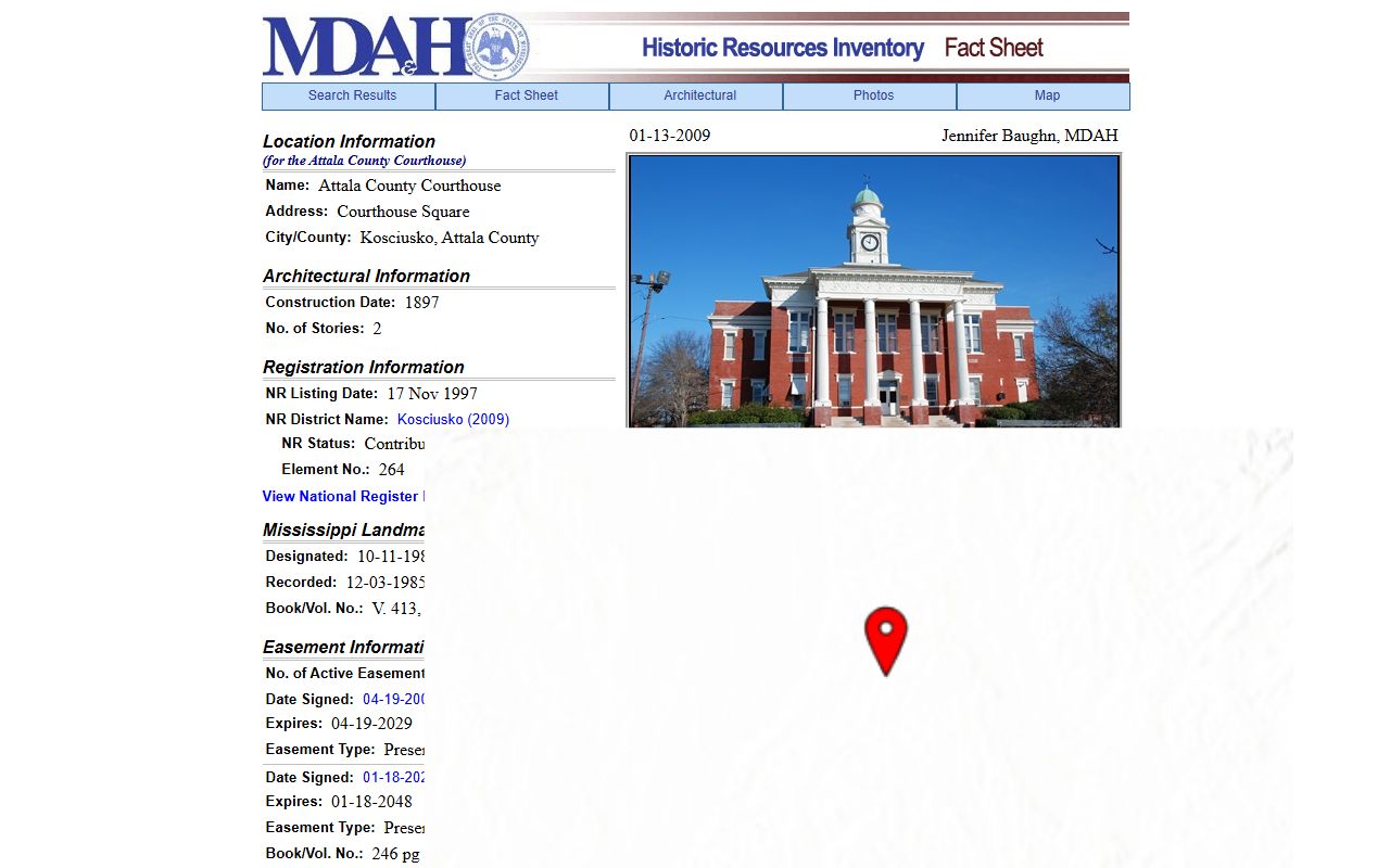 Attala County court records history at the historic 1897 courthouse