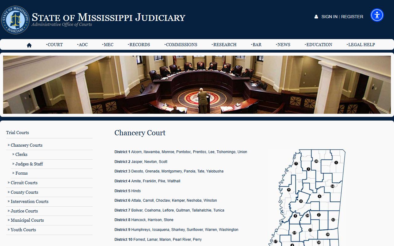 Attala County divorce records Mississippi Chancery Court